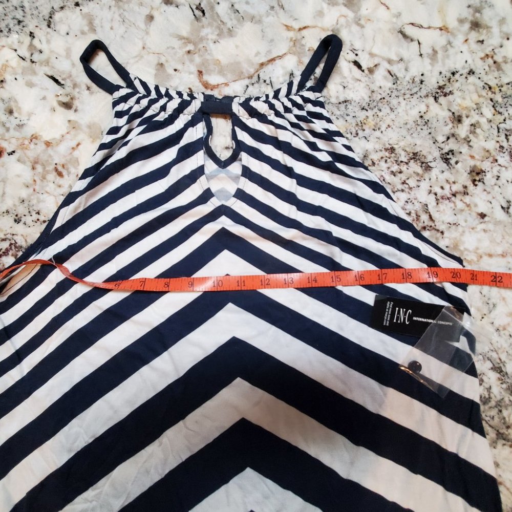 INC NWT Striped sleeveless top - Picture 7 of 7